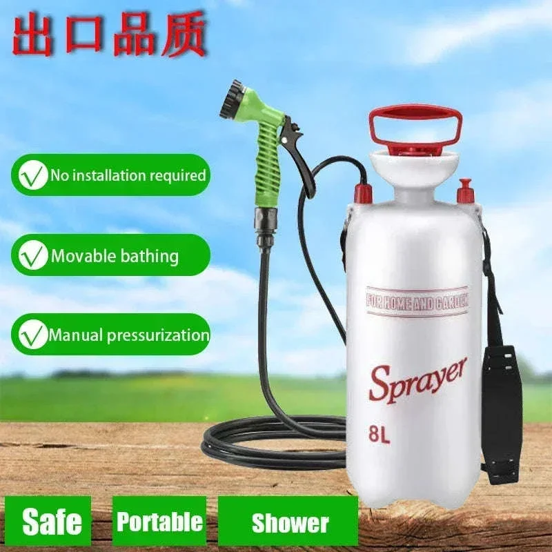 Portable Outdoor Shower with 3m Hose, 4L & 8L - Image 15
