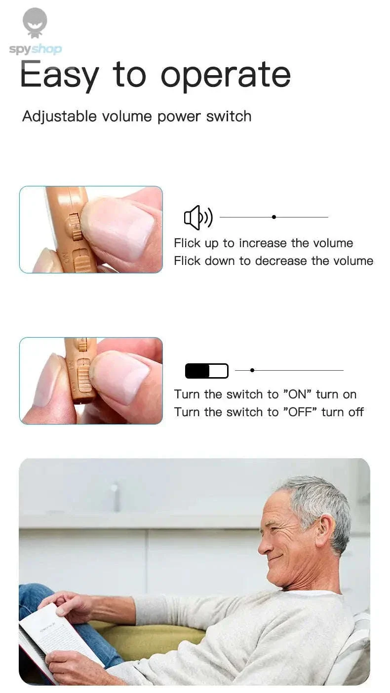 Portable Rechargeable Hearing Aid for Clear Daily Conversations - Image 12