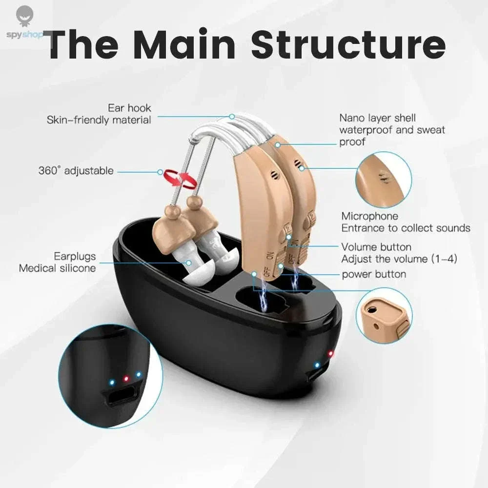 Portable Rechargeable Hearing Aid for Clear Daily Conversations - Image 3