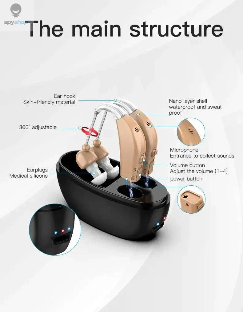 Portable Rechargeable Hearing Aid for Clear Daily Conversations - Image 9