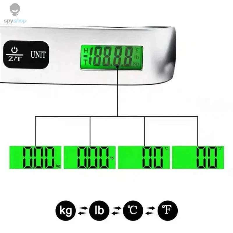 Portable Digital Luggage Scale, 50kg Travel Weight Checker - Image 6
