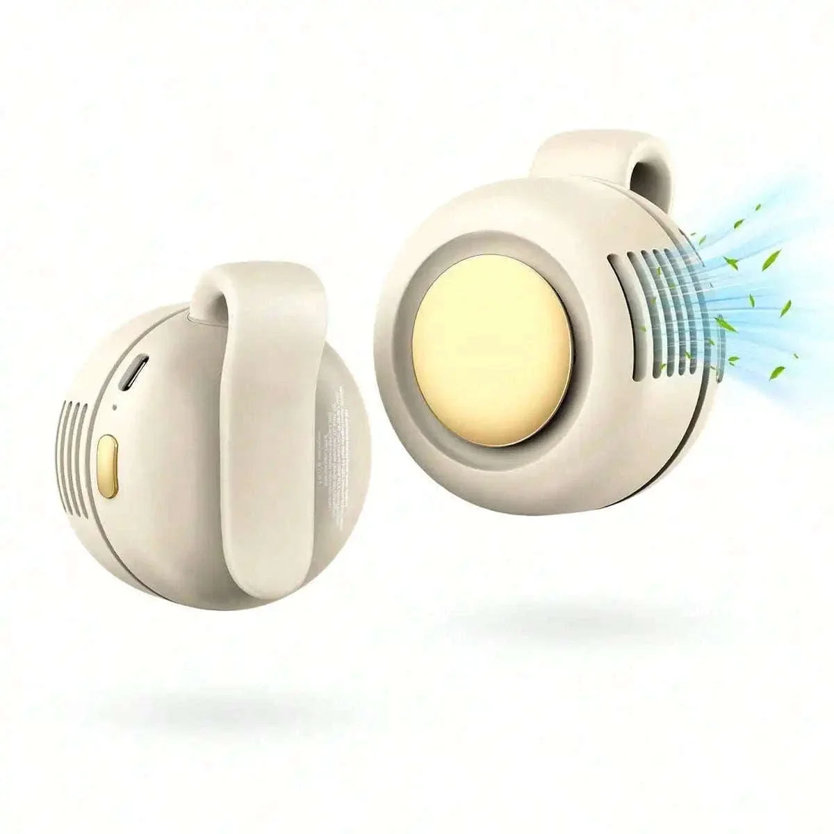 Clip-On Bladeless Fan with 3 Speeds for Hands-Free Cooling