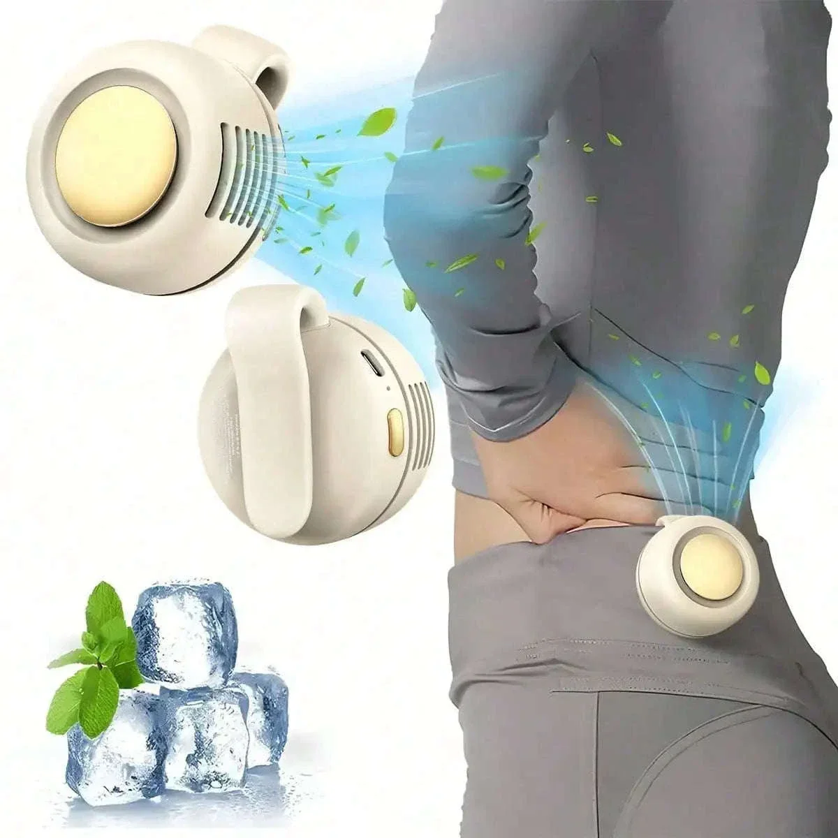 Clip-On Bladeless Fan with 3 Speeds for Hands-Free Cooling - Image 6