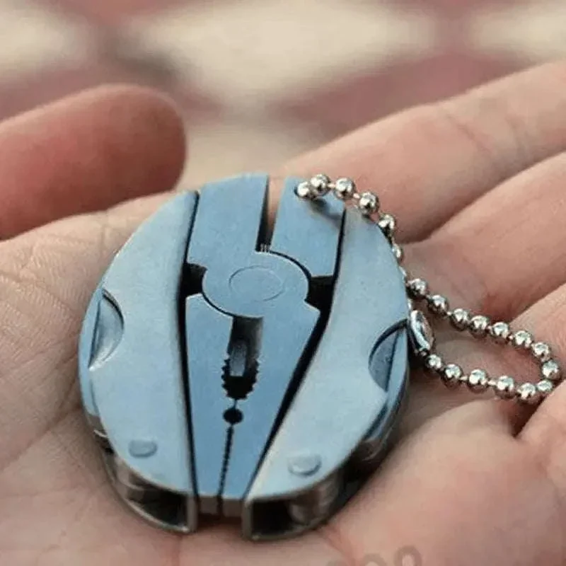 Stainless Steel Multi-Tool Pliers Knife Keychain Screwdriver - Image 7