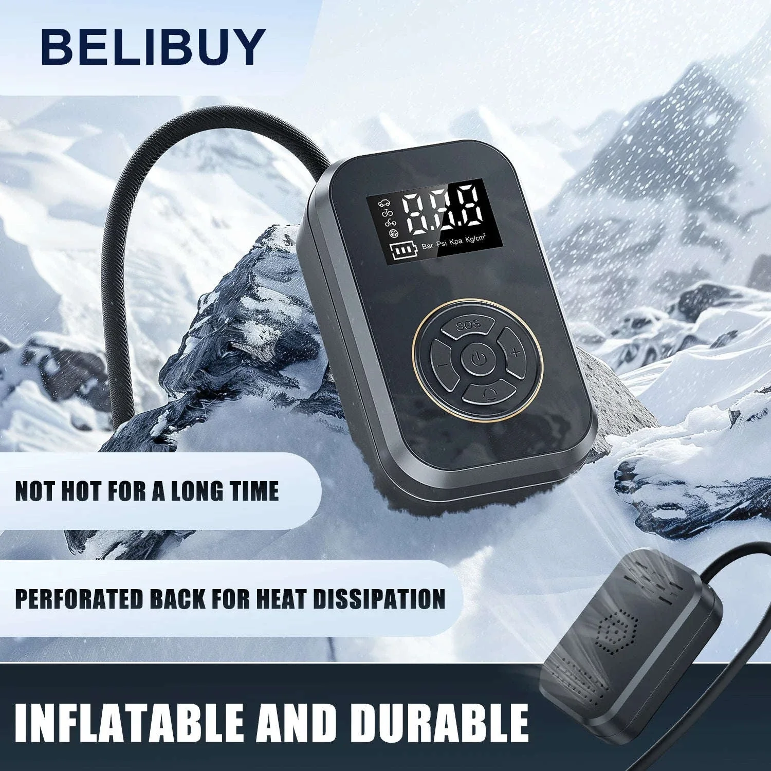 Portable Tire Inflator with Digital Display and Auto Stop - Image 6