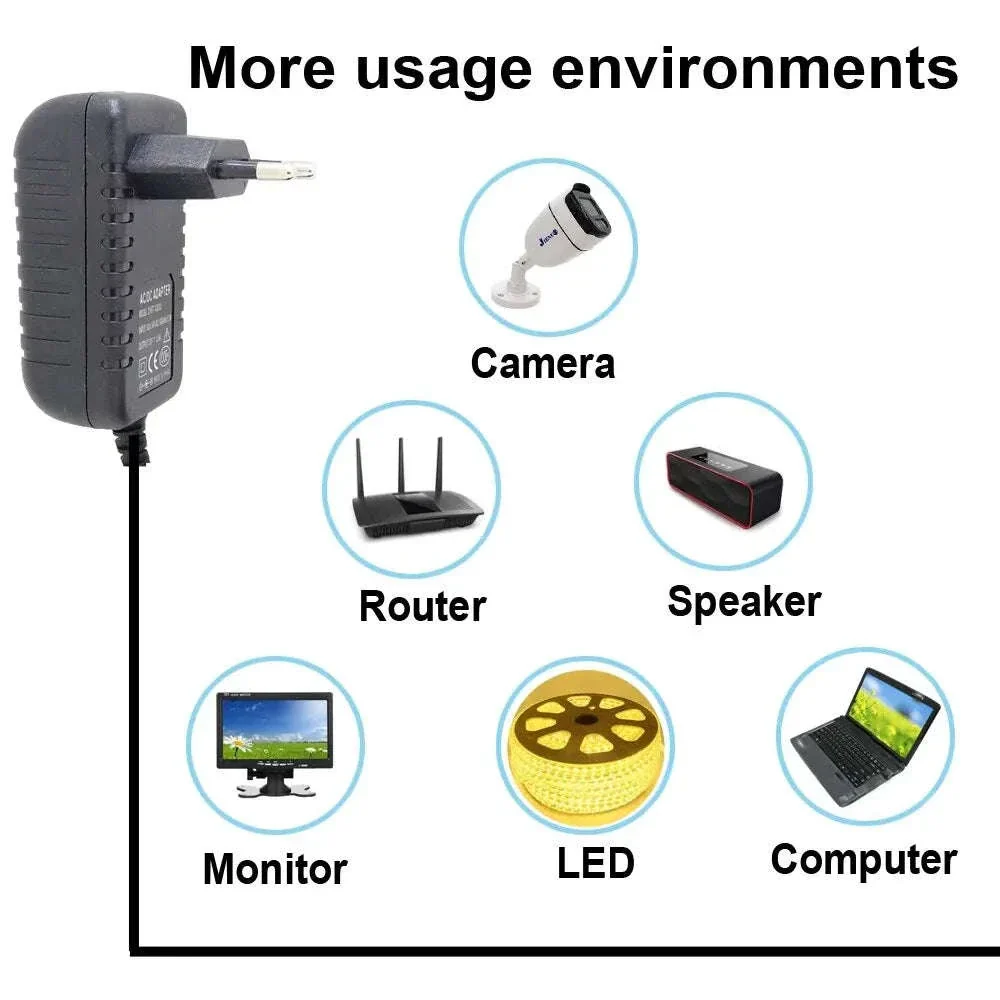 Universal DC 12V 2A Power Adapter for Stable Everyday Use - Image 6