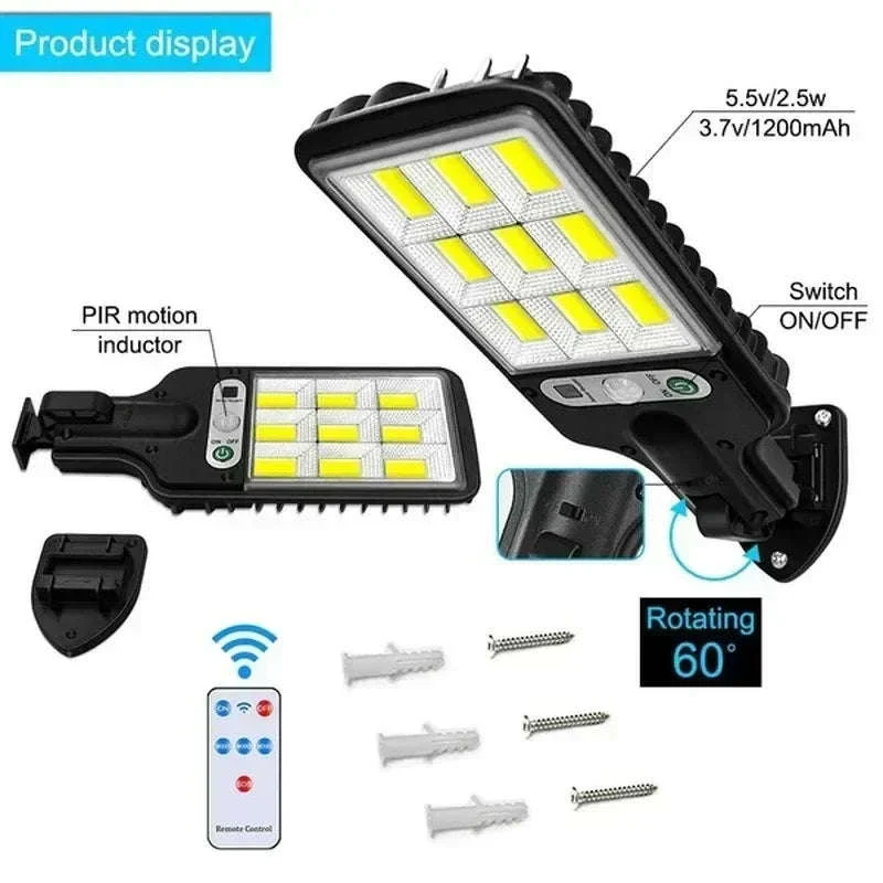 LED Solar Wall Lamp with Motion Sensor and 3 Light Modes - Image 14
