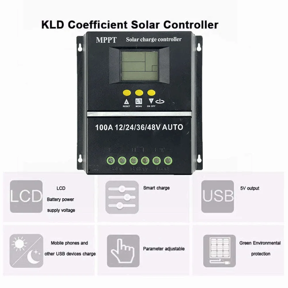 100A MPPT Solar Charge Controller with Dual USB - Image 18