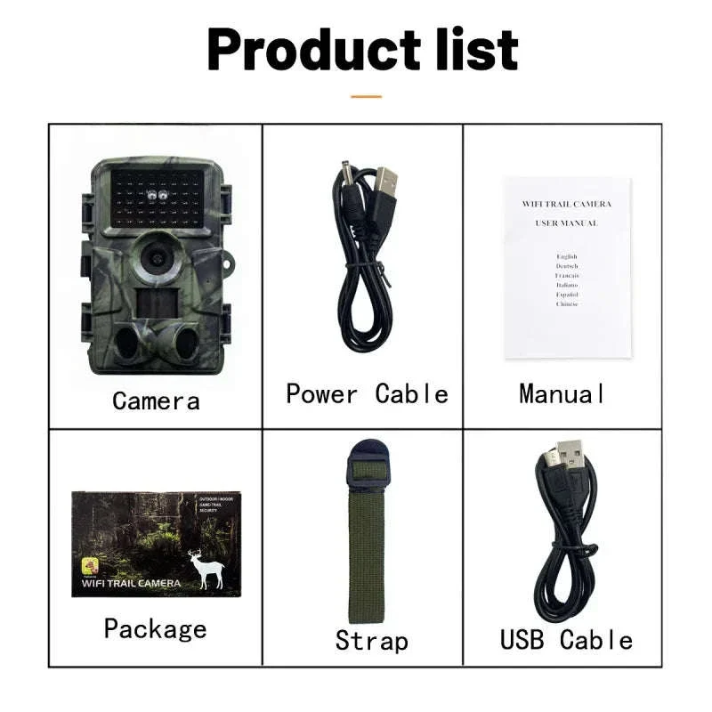 4K WiFi Trail Camera 60MP Motion Activated Night Vision IP66 - Image 5