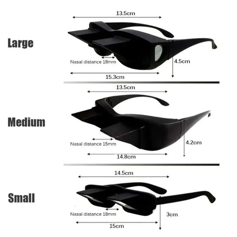 Prism Bed Reading Glasses for Lying Down TV and Books - Image 3