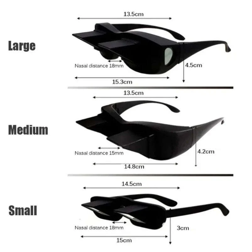 Prism Bed Reading Glasses for Lying Down TV and Books - Image 8