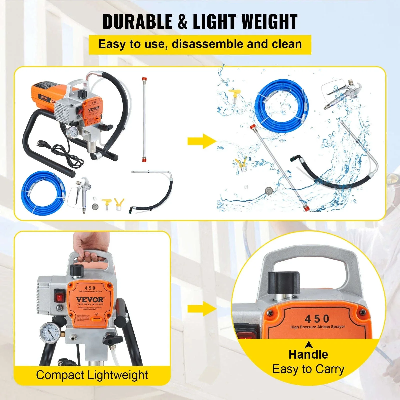 Airless Wall Paint Sprayer for Smooth, Fast Coverage - Image 4