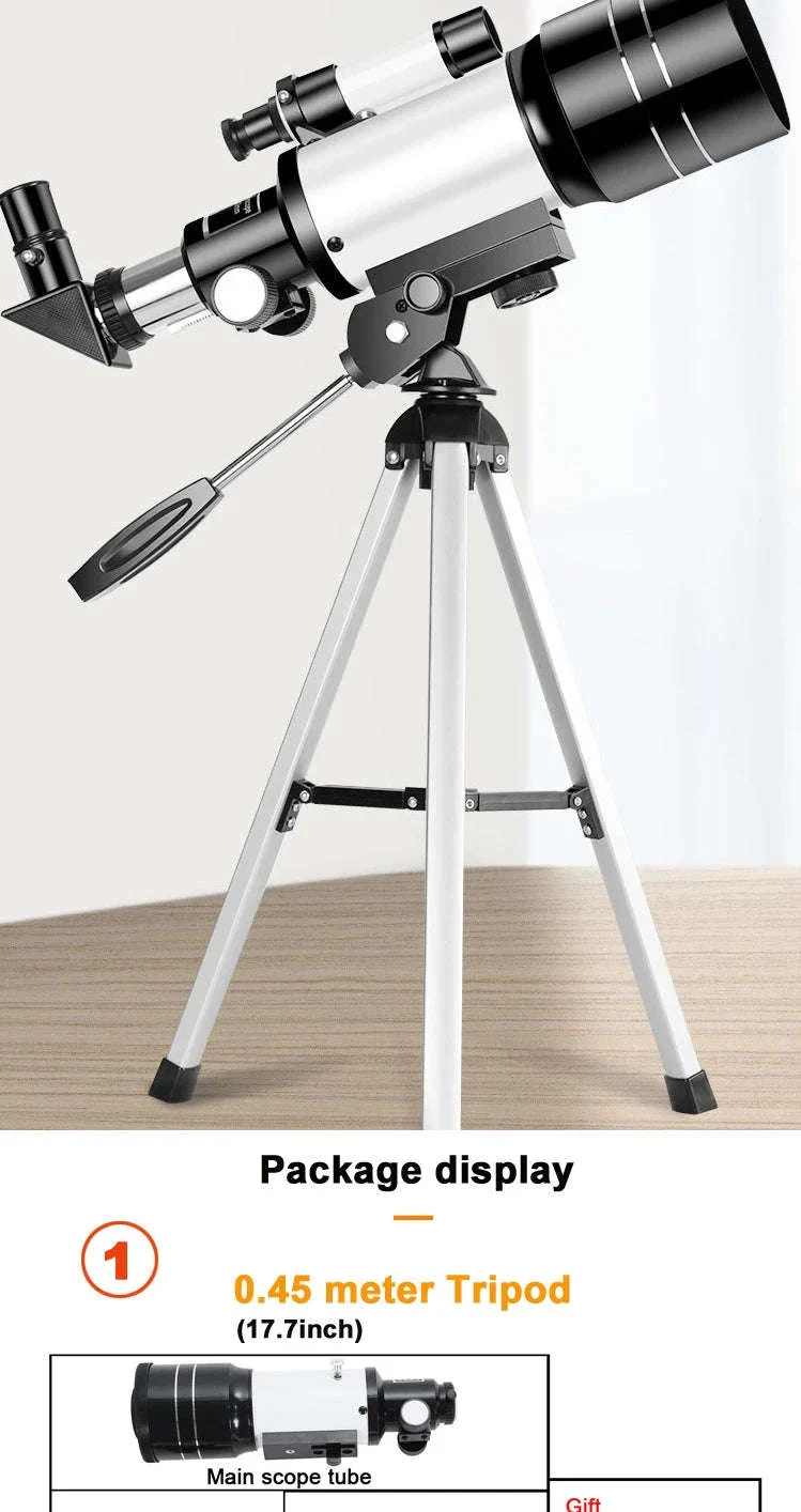 Astronomical Telescope F30070 150× Zoom HD Night Viewing - Image 13