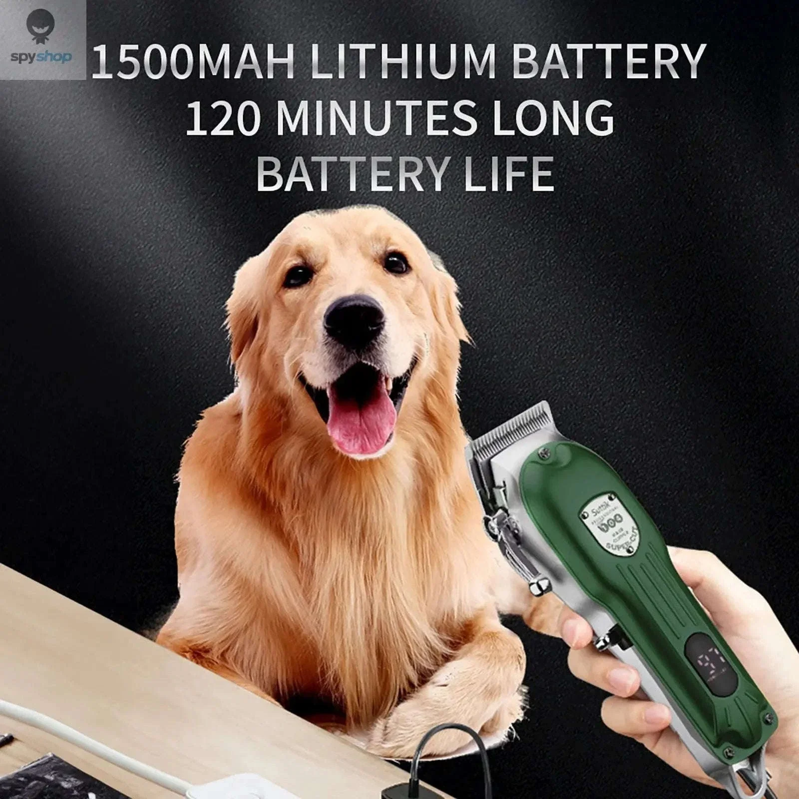 Low-Noise Rechargeable Pet Trimmer for Smooth Home Grooming - Image 5
