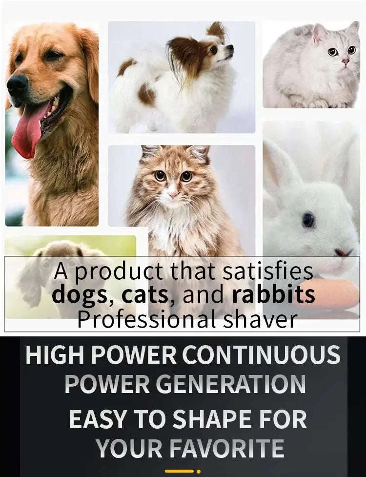 Low-Noise Rechargeable Pet Trimmer for Smooth Home Grooming - Image 7