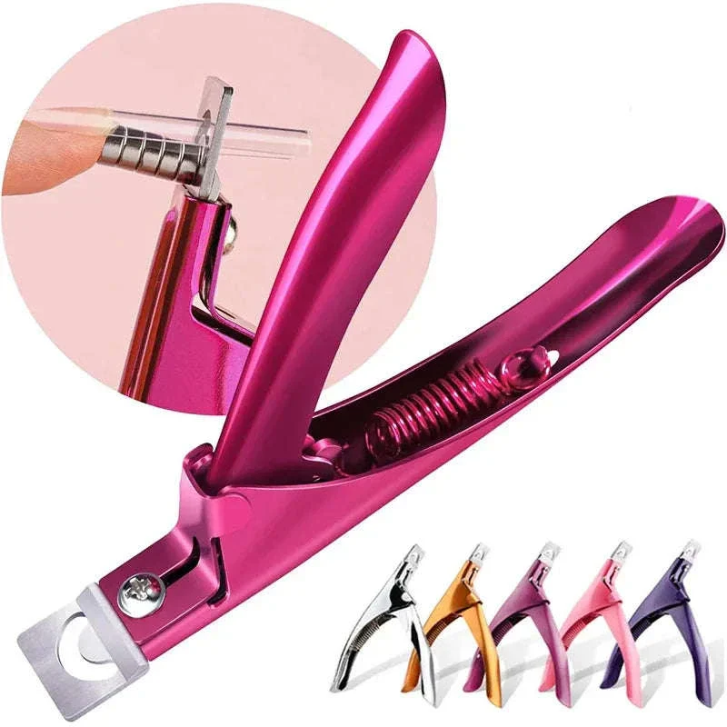 Professional False Nail Nippers for Acrylic and Gel Trimming