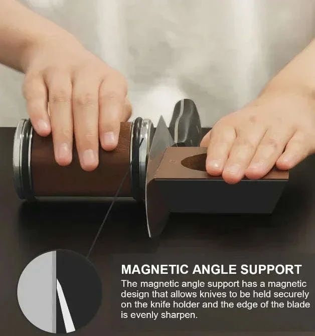 Magnetic Roller Grip Knife Sharpener with Multi-Angle System - Image 6
