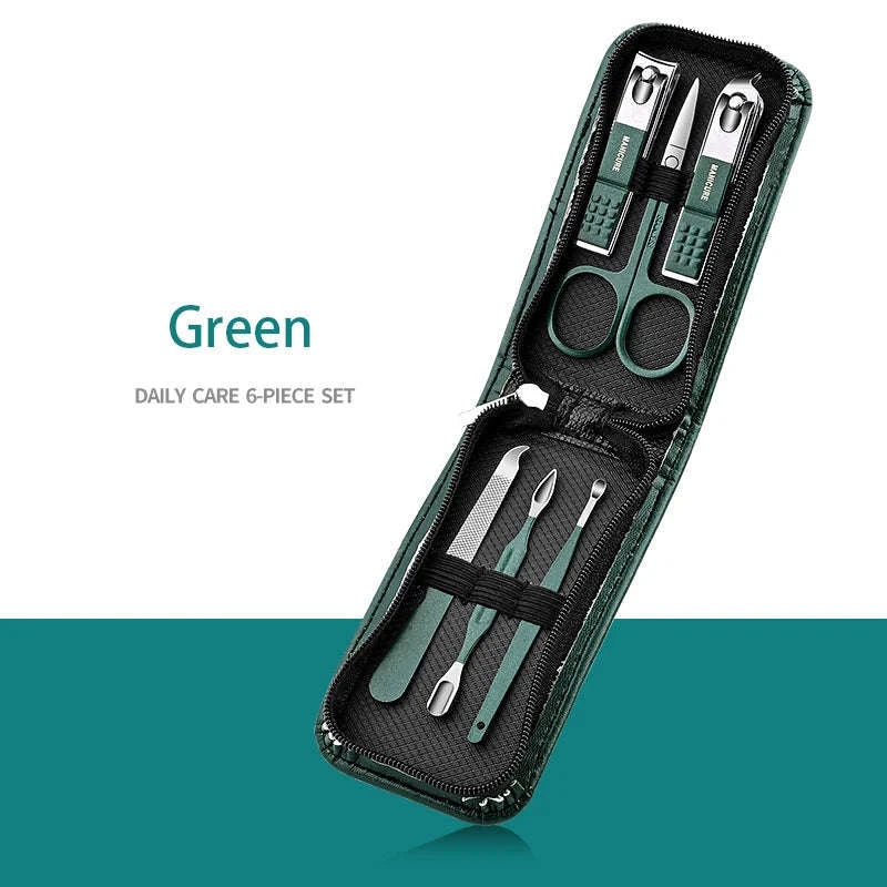 Stainless Steel Nail Kit for Manicures, Pedicures, and Grooming - Image 12