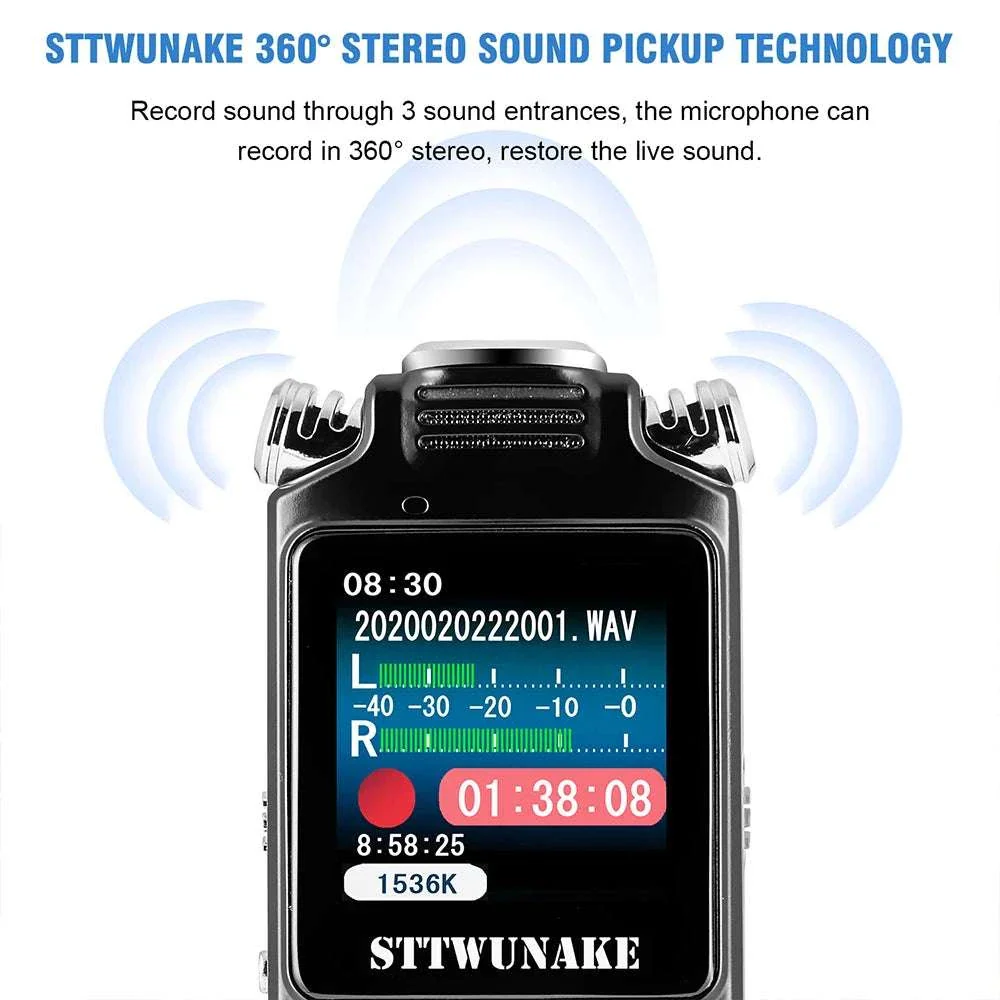 Digital Voice Recorder with Noise Reduction & 24h Recording Time - Image 12