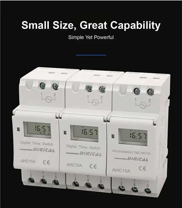 Programmable DIN Rail Digital Timer Switch with 16 Schedules - Image 19