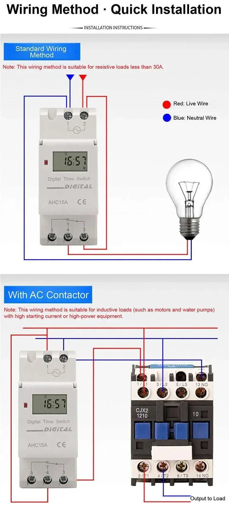 Programmable DIN Rail Digital Timer Switch with 16 Schedules - Image 23