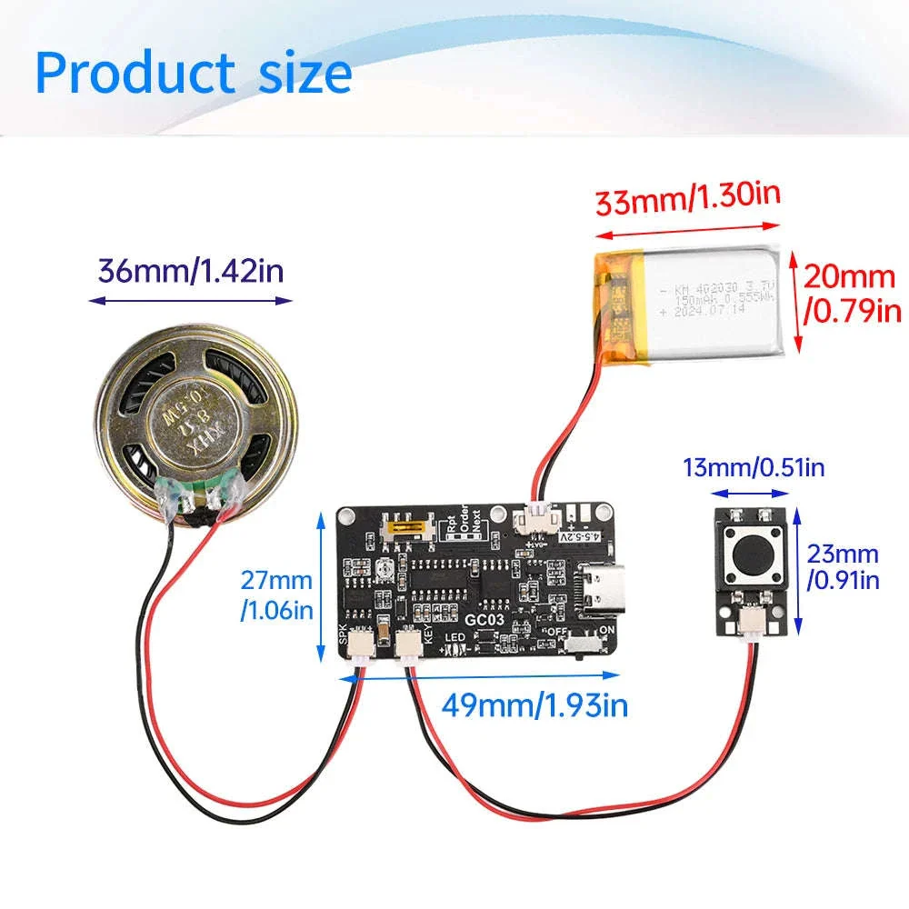 8MB Programmable Sound Module for DIY Audio Projects - Image 3