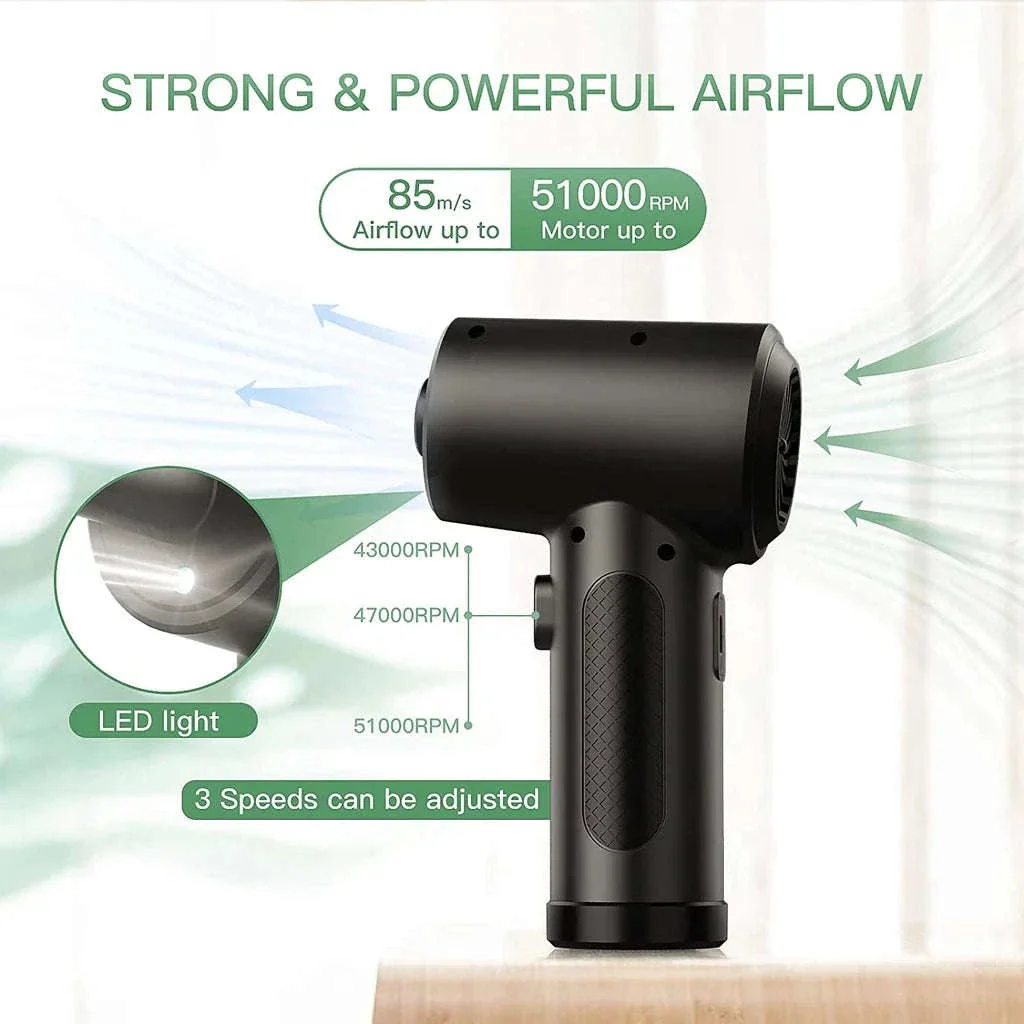 Portable Air Duster 51000RPM Cordless Blower with LED - Image 10