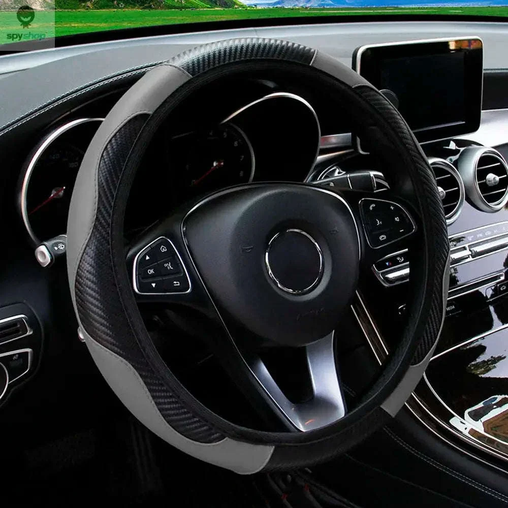 Carbon Fiber Steering Wheel Cover for Grip and Comfort - Image 30