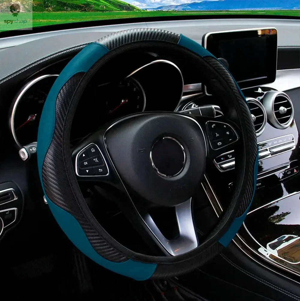 Carbon Fiber Steering Wheel Cover for Grip and Comfort - Image 32