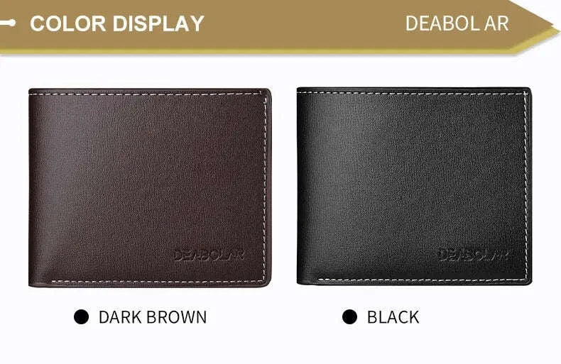 Thin PU Leather Men's Short Wallet for Everyday Carry - Image 12