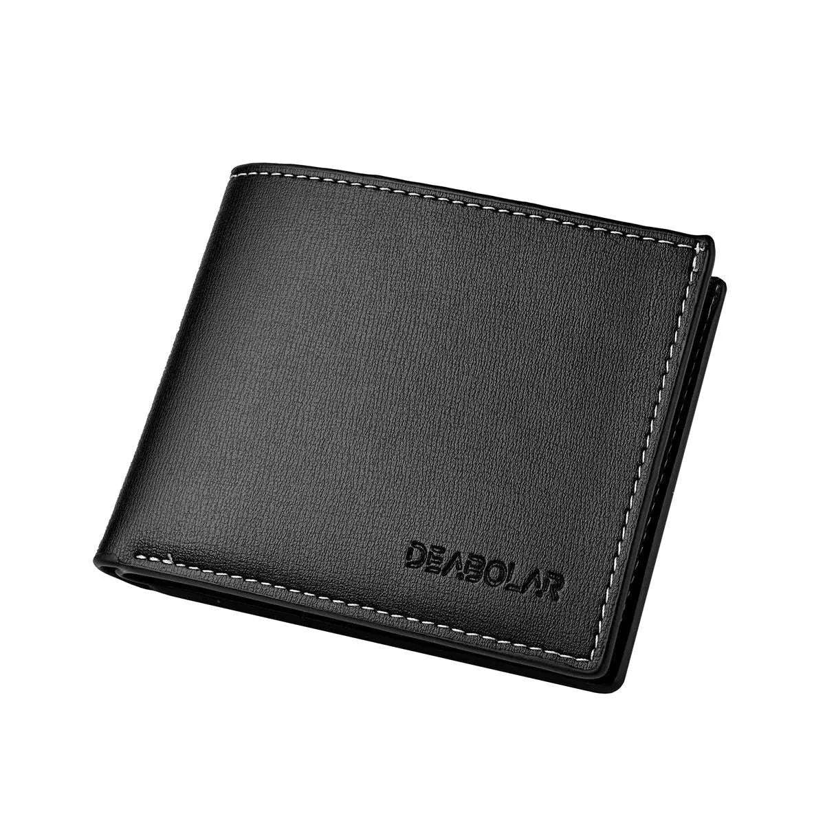 Thin PU Leather Men's Short Wallet for Everyday Carry - Image 17