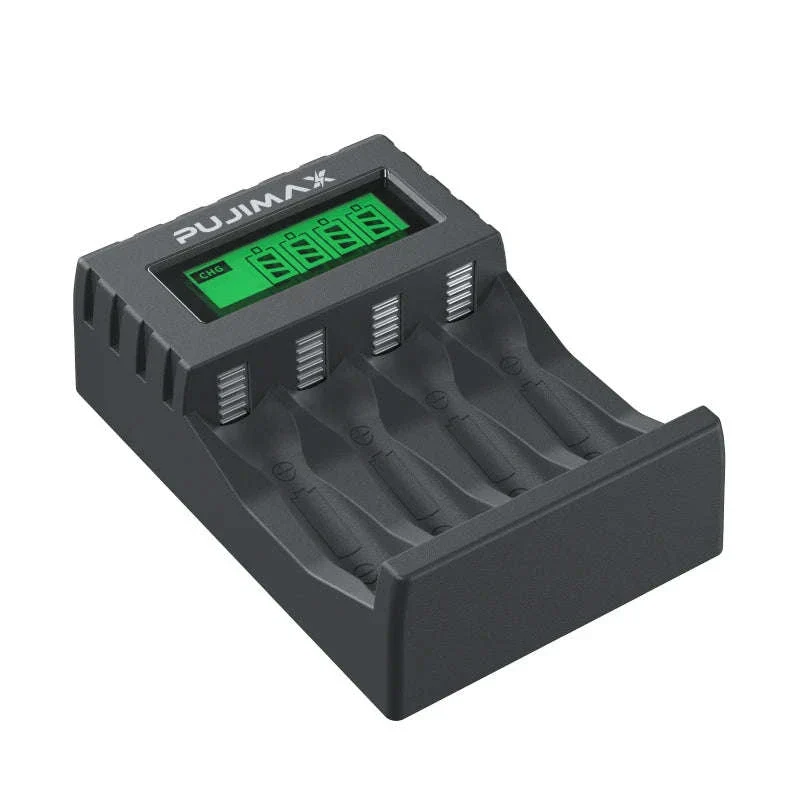 PUJIAMX Smart Battery Charger for AA and AAA Batteries