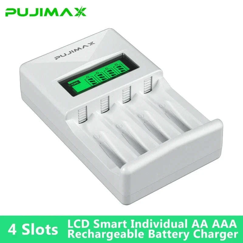 PUJIAMX Smart Battery Charger for AA and AAA Batteries - Image 5