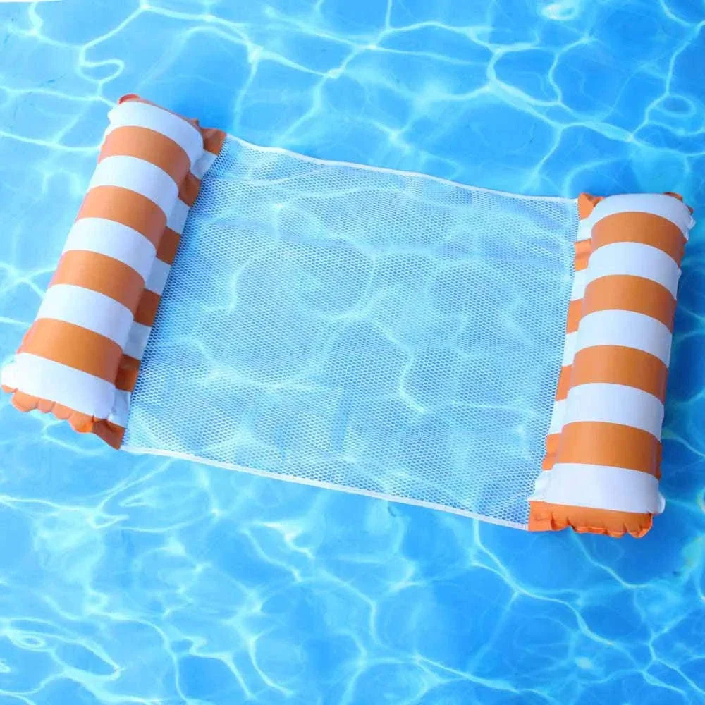 PVC Inflatable Floating Row Water Hammock Lounger - Image 20