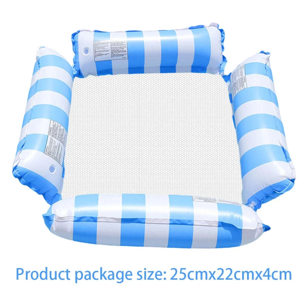 Inflatable Pool Float Lounger Chair with Arm and Backrest - Image 13