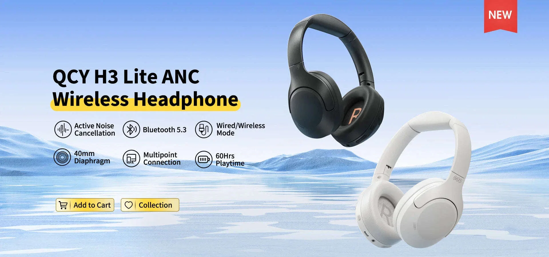 QCY H3 Lite ANC Wireless Headphones for Focus and Comfort - Image 7