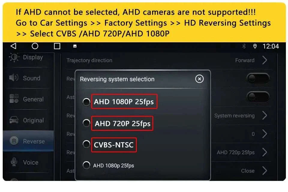 1080P AHD Rear View Camera with Dynamic Guidelines & 175° View - Image 8