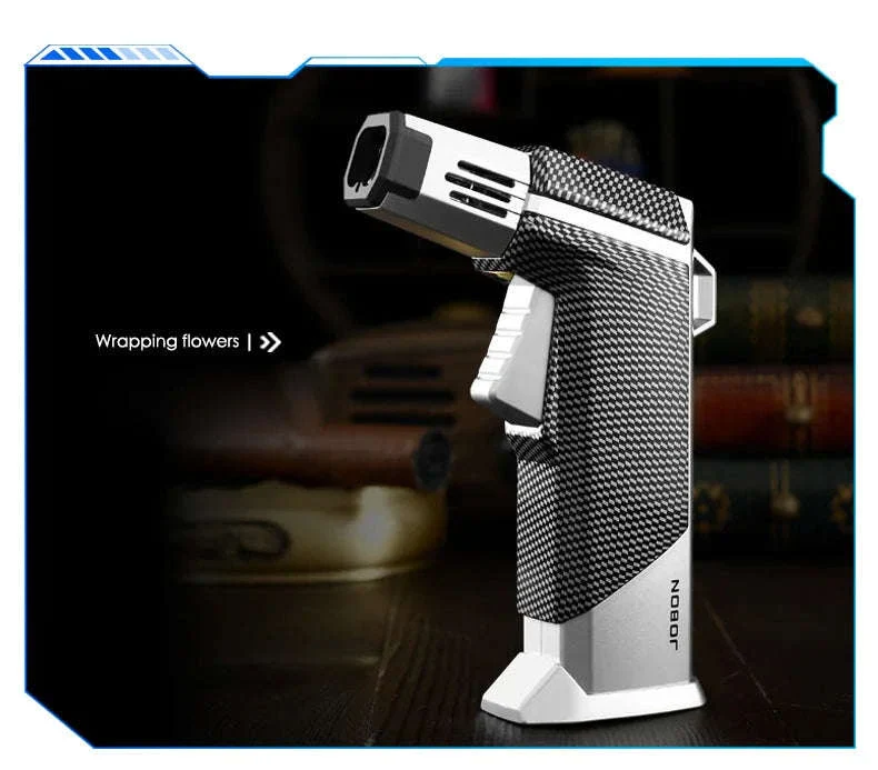 Quad Flame Refillable Butane Torch Lighter with Adjustable Jet Flame - Image 16