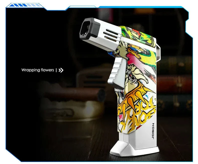 Quad Flame Refillable Butane Torch Lighter with Adjustable Jet Flame - Image 19