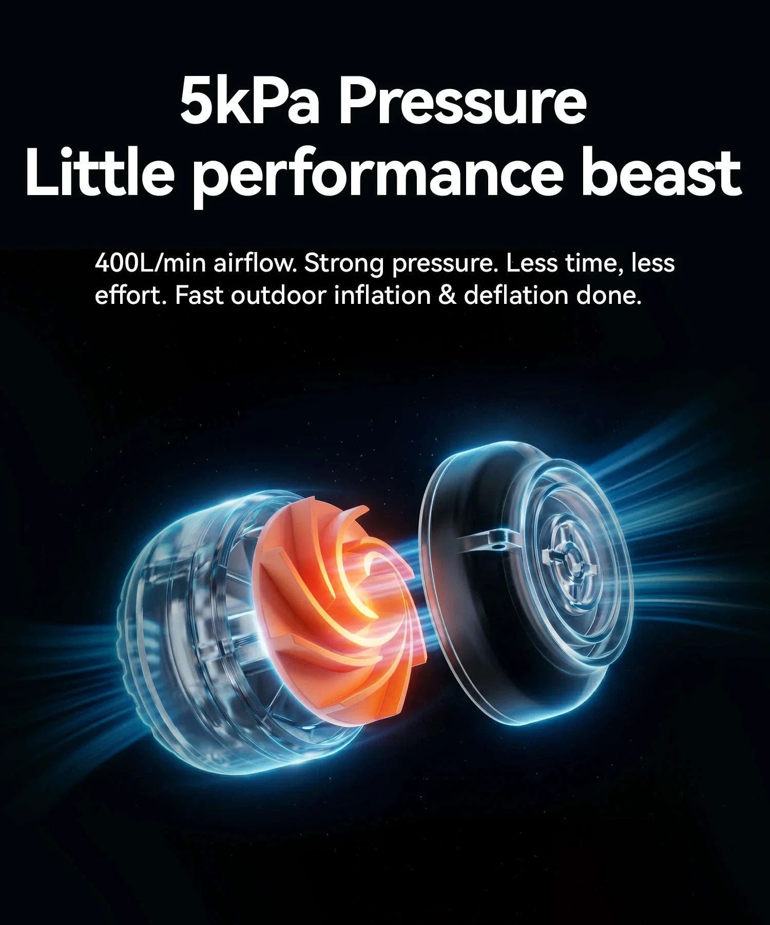 Lightweight 5kPa Mini Air Pump for Camping Mats and Tubes - Image 16