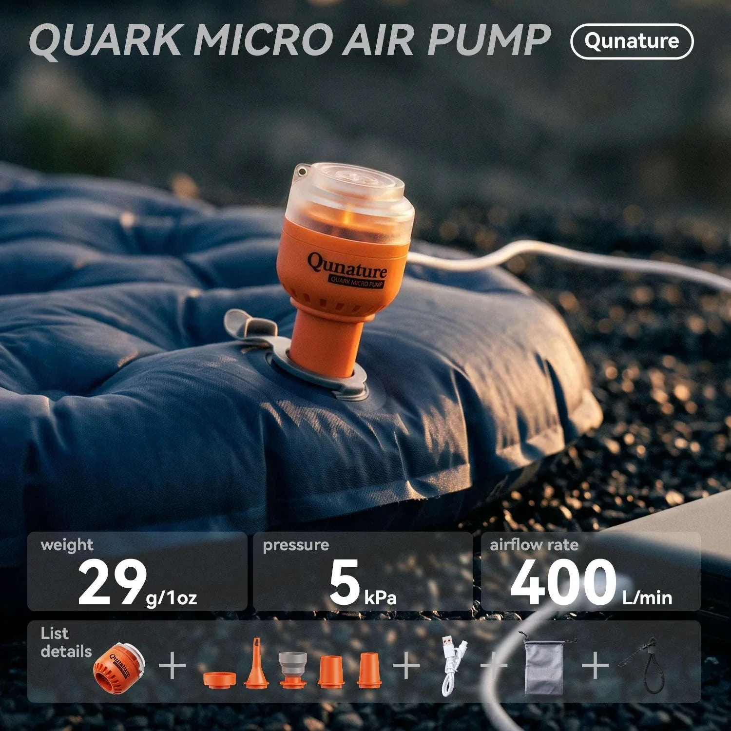 Lightweight 5kPa Mini Air Pump for Camping Mats and Tubes - Image 34