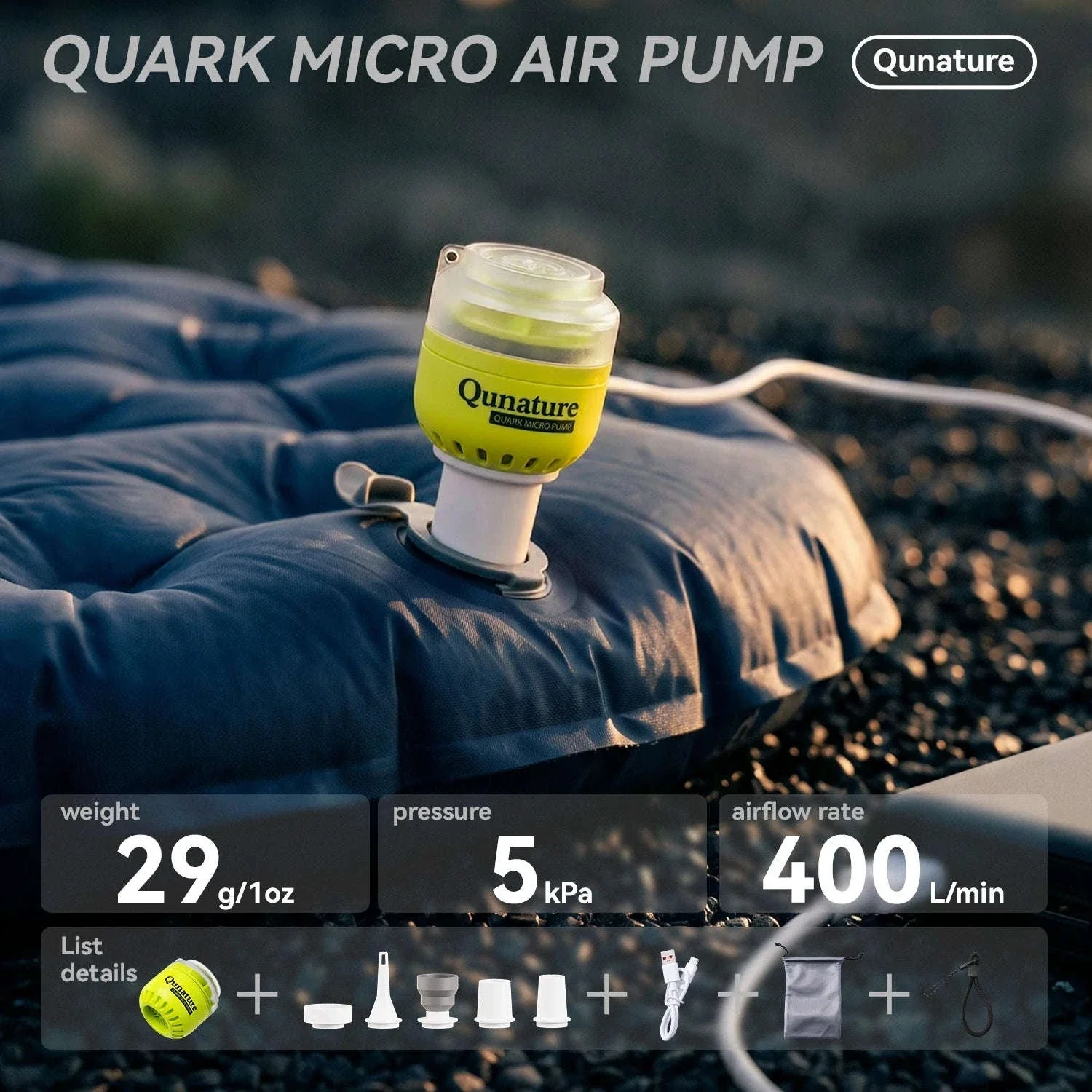 Lightweight 5kPa Mini Air Pump for Camping Mats and Tubes - Image 35