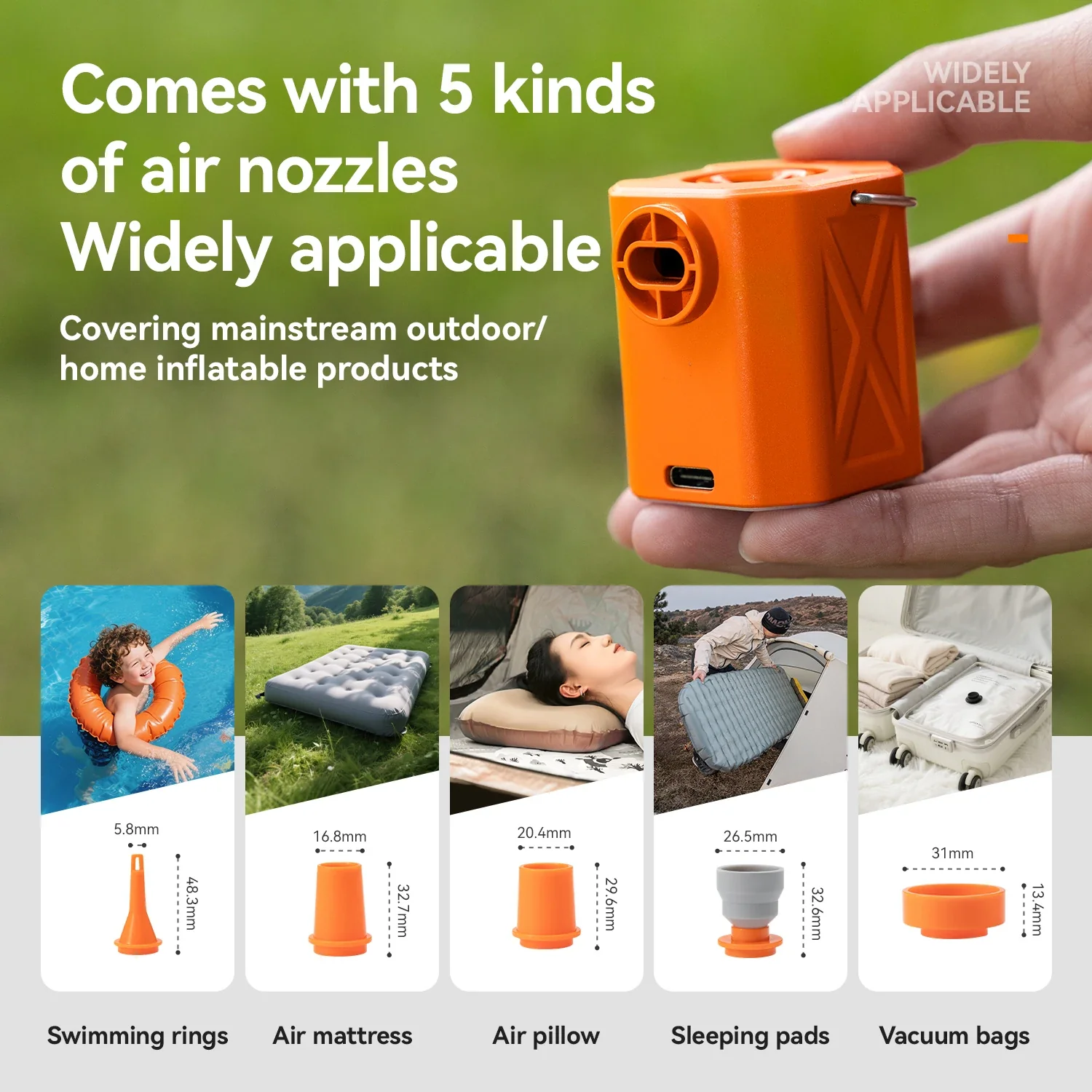 Electric Air Pump for Inflatable Mattresses, Pillows and More - Image 3