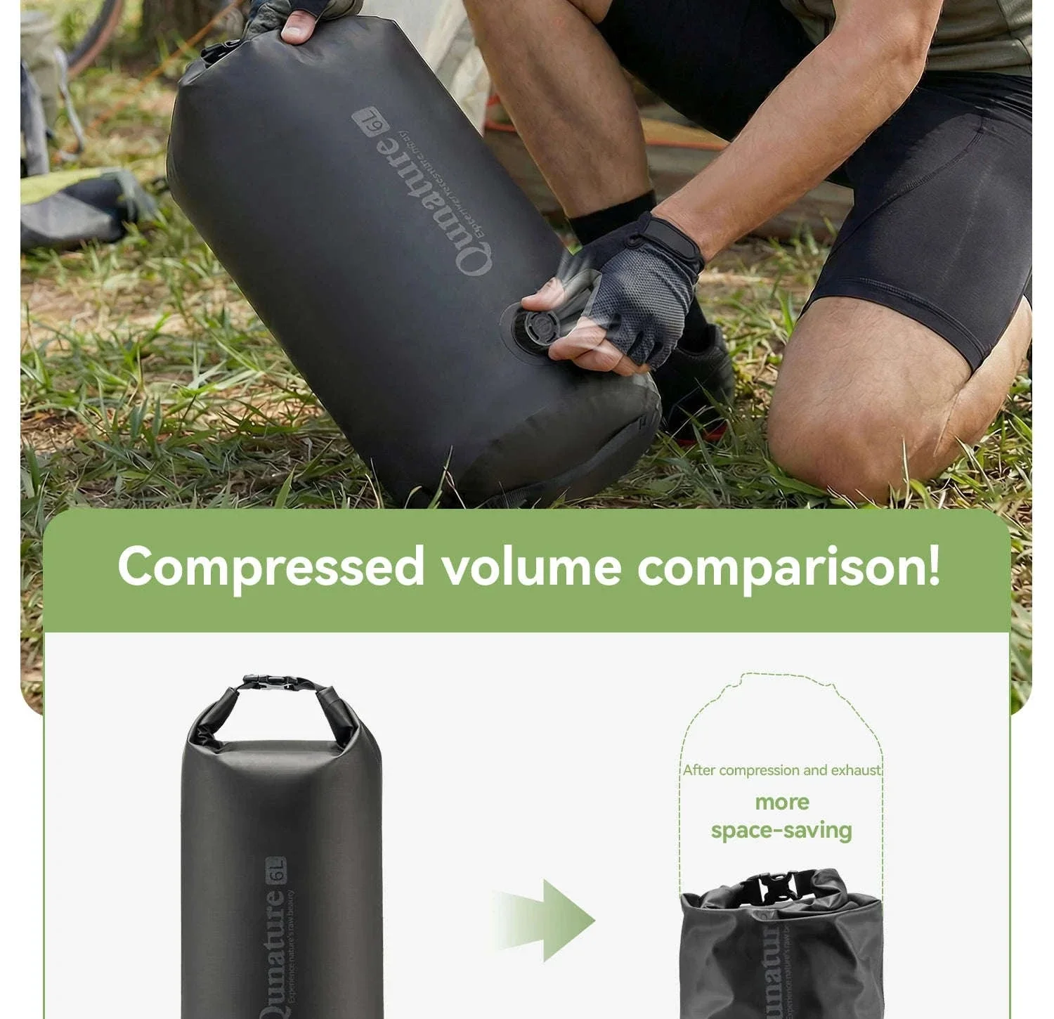 6L Waterproof Bikepacking Fork Bag with Magnetic Mount - Image 19