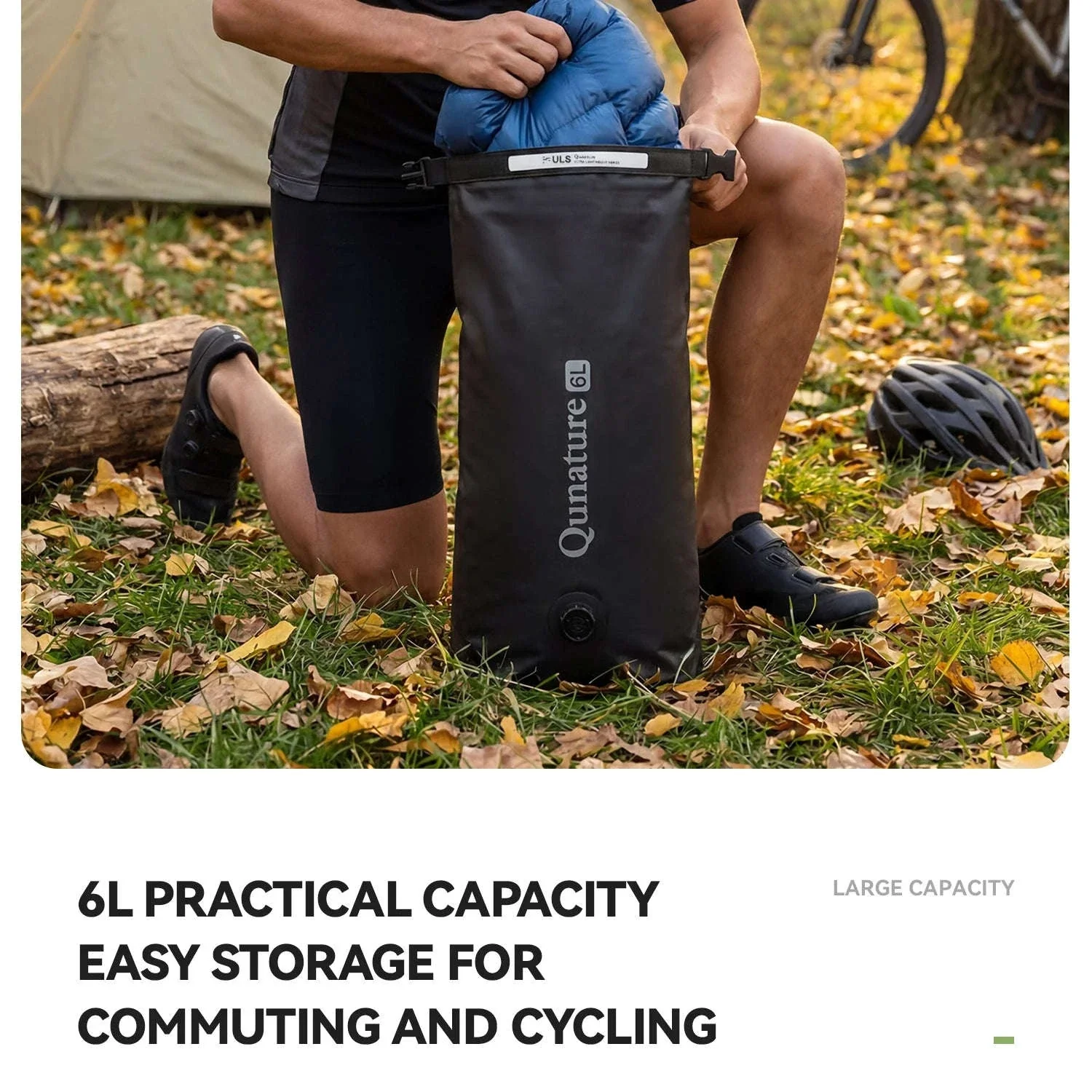 6L Waterproof Bikepacking Fork Bag with Magnetic Mount - Image 21