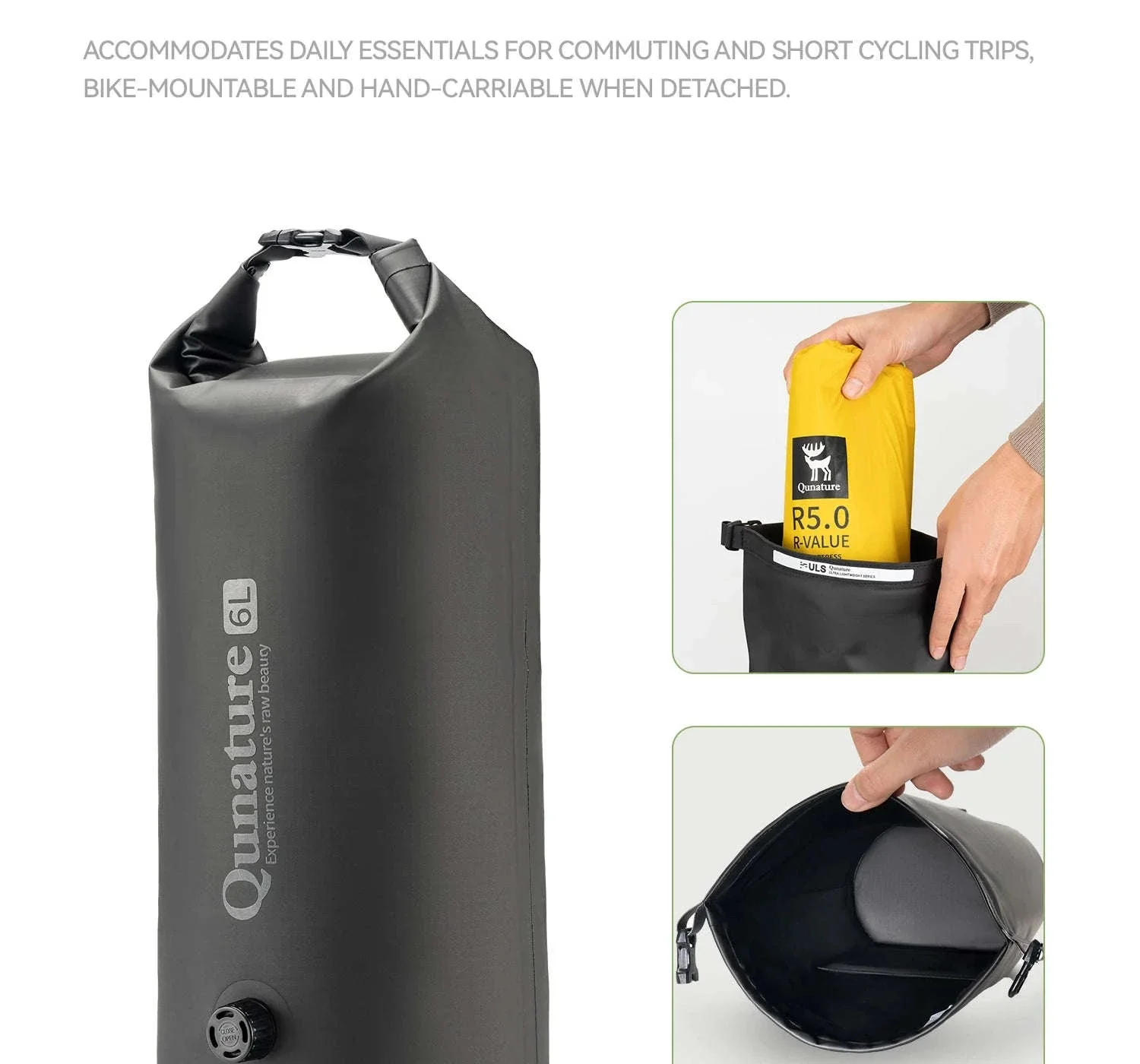 6L Waterproof Bikepacking Fork Bag with Magnetic Mount - Image 22