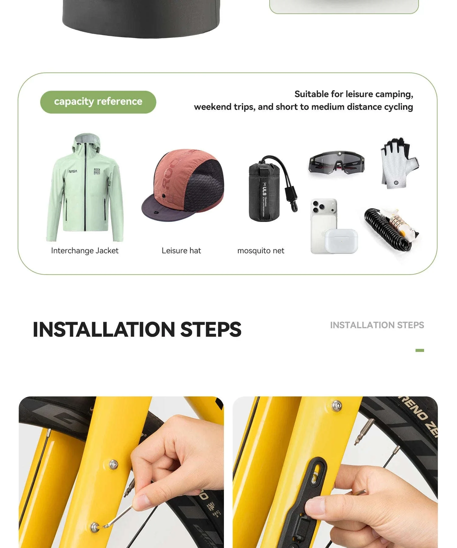 6L Waterproof Bikepacking Fork Bag with Magnetic Mount - Image 23