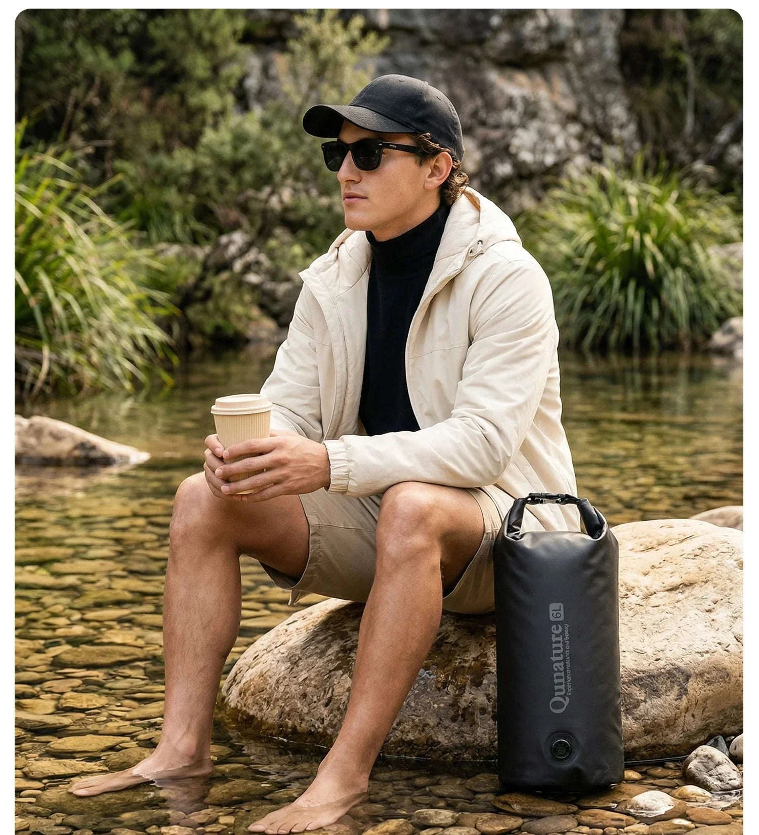 6L Waterproof Bikepacking Fork Bag with Magnetic Mount - Image 28