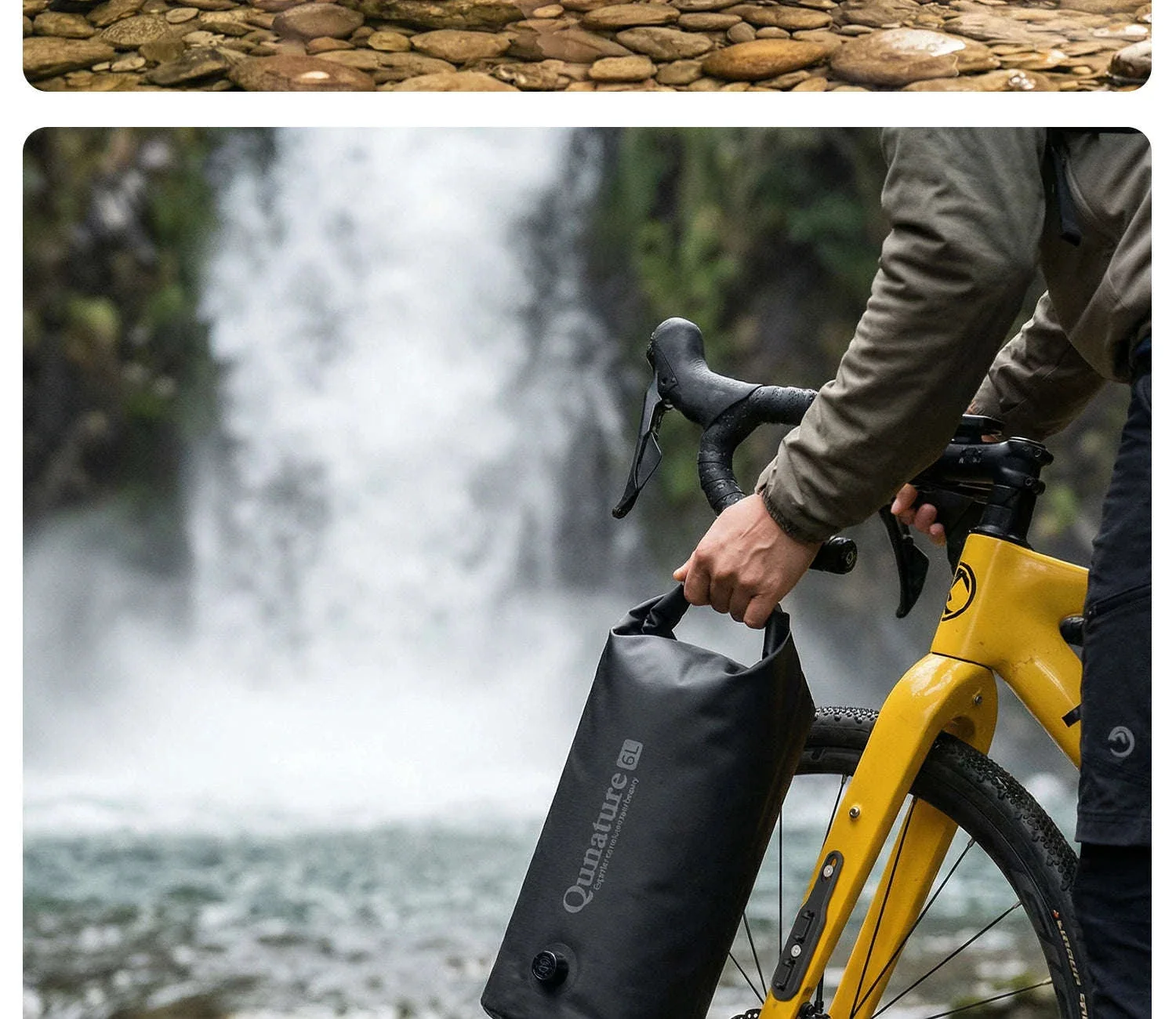 6L Waterproof Bikepacking Fork Bag with Magnetic Mount - Image 29