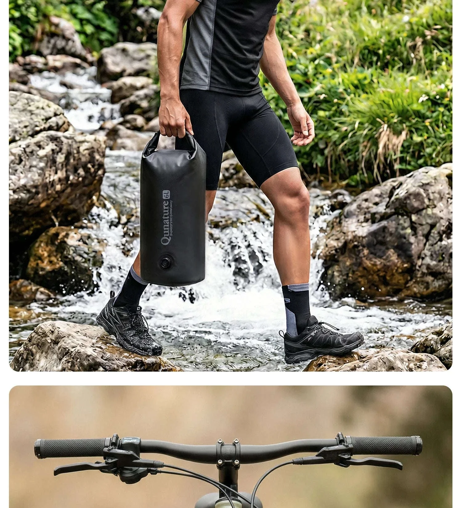 6L Waterproof Bikepacking Fork Bag with Magnetic Mount - Image 31